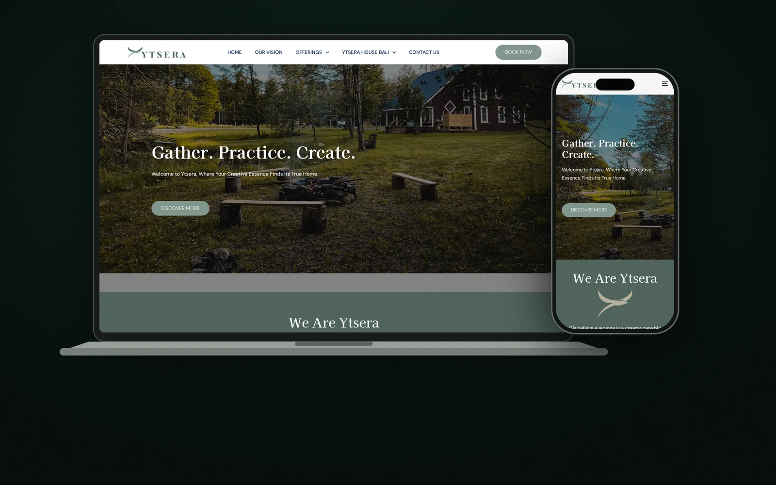 Ytsera website shown on laptop and phone
